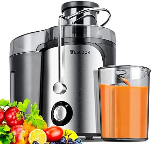Juicer, 600W Juicer Machines 3 Speeds with 3'' Feed Chute, Juicer Extractor for Whole Fruits & Vegs, Dishwasher Safe, BPA-Free, Non-Drip Function