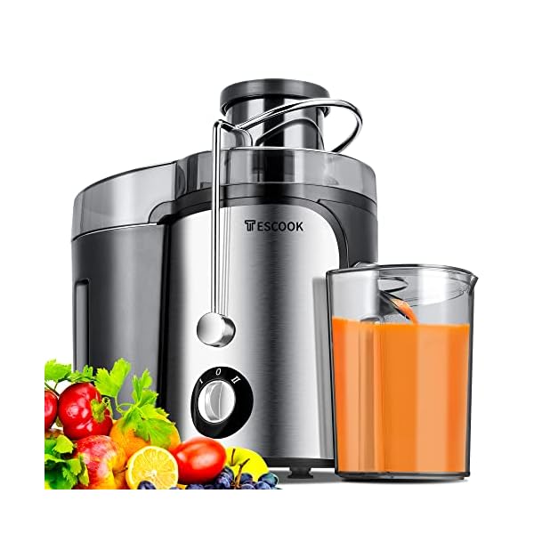 Tescook,Juicer, 600W Juicer Machines 3 Speeds with 3'' Feed Chute, Juicer Extractor for Whole Fruits & Vegs, Dishwasher Safe, BPA-Free, Non-Drip Function Tescook,Juicer, 600W Juicer Machines 3 Speeds with 3'' Feed Chute, Juicer Extractor for Whole Fruits & Vegs, Dishwasher Safe, BPA-Free, Non-Drip Function