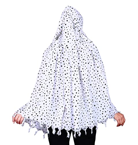 Image of SIXSIGMA Cotton Long Scarf Cum Mask scarves Usable for vehicle Driver | White Printed Design | Universal Size | For Girl & Women | Breathable Sun Protection Light Weight