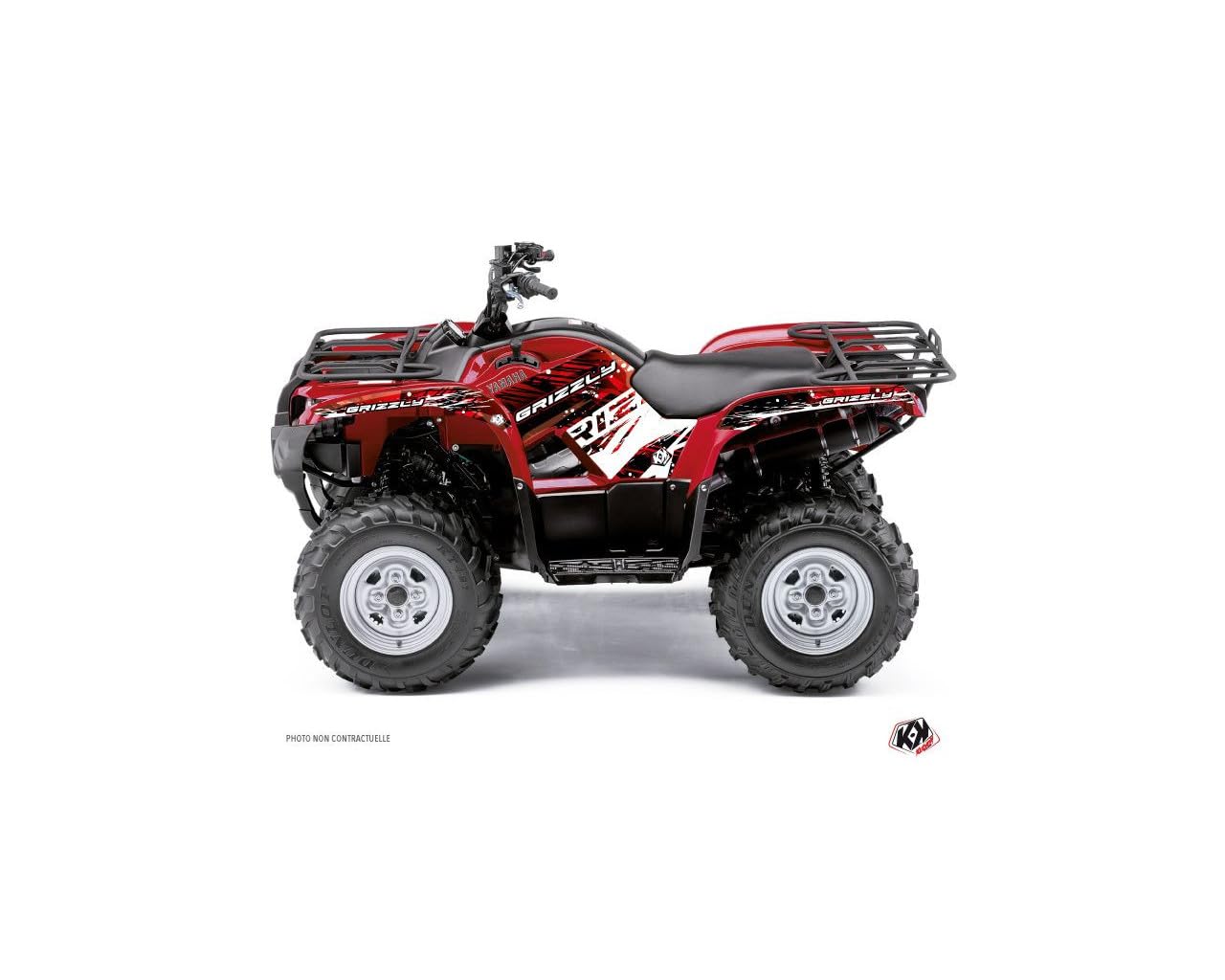 Kit Deco Quad Wild compatible con Yamaha 450 Grizzly Rojo (modelos 2008 a 2018) 3