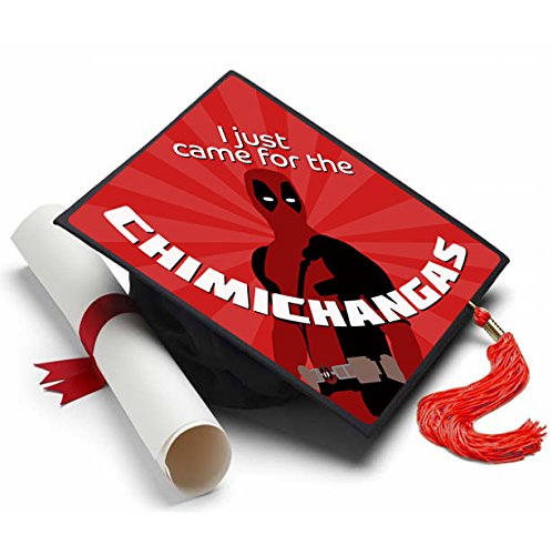Tassel Toppers - Dead Pool Grad Cap Topper, Grad Cap Decorations or Graduation Accessory