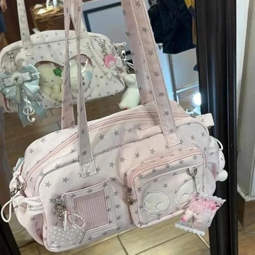 Bolso tote de hombro BXCNCKD con diseño Y2K para muñecas miniatura 2