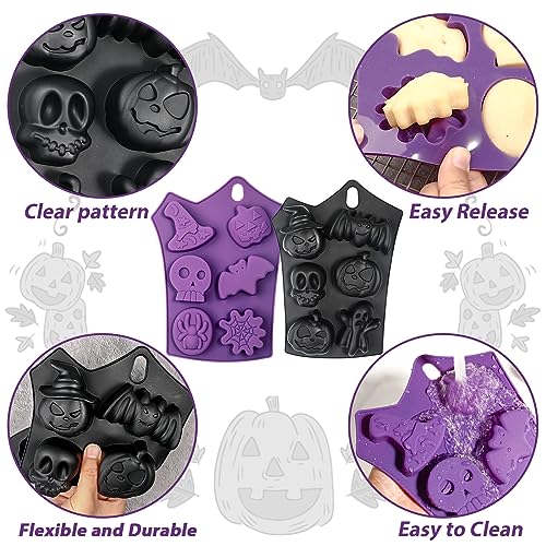 Moule gâteau silicone citrouille et chauve-souris Webake