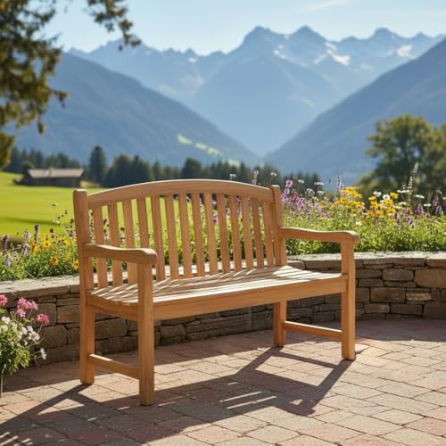 Teck'Attitude Banc en Teck Massif Oxford 130 cm