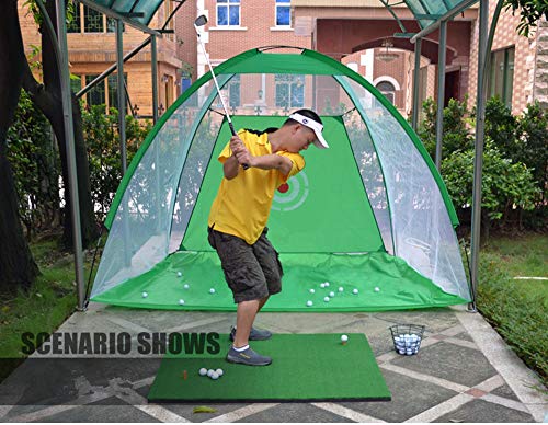 CHSEEO-4-en-1-Red-Jaula-para-Entrenamiento-de-Golf-Red-de-Practica-de-Golf-para-Golpes-de-Drive-Poniendo-Chipping-Lona-de-Practicas-de-Golf-para-Enganchar-y-Practicar-Deportes-al-Aire-Libre-3