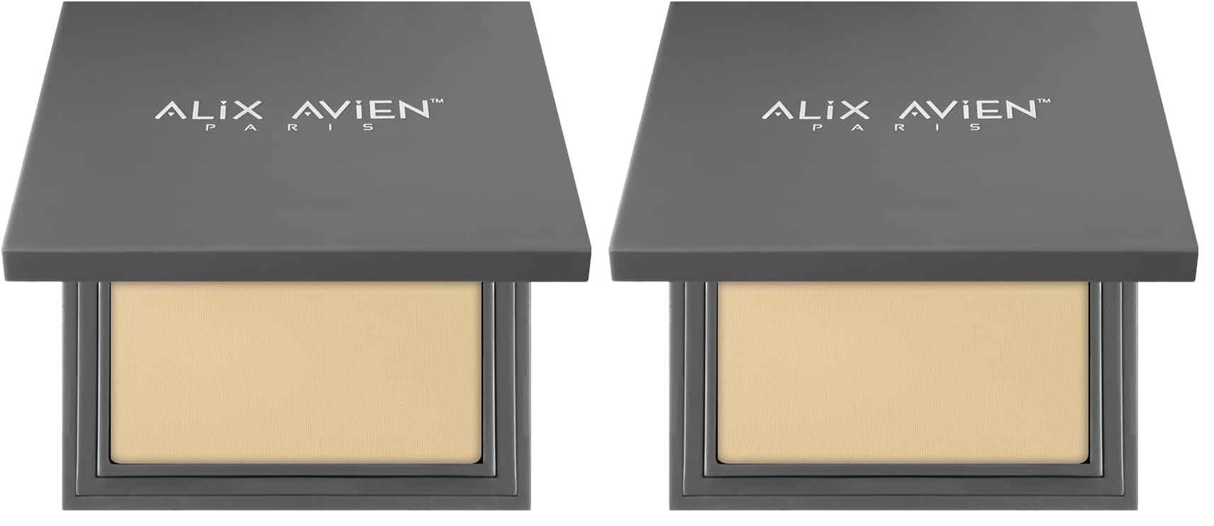 ALIX AVIEN Kompakt Pudra - 12 Saate Kadar Kalıcılık - Sıcak Cilt Alt Tonu - Compact Powder 09 Golden Sand (2 paketi)