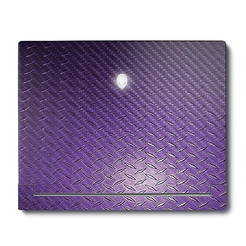 Image of MightySkins Carbon Fiber Skin Compatible with Alienware X16 R1 (2023) Full Wrap Kit - Purple Diamond Plate | Protective, Durable Textured Carbon Fiber Finish | Easy to Apply | Made in The USA