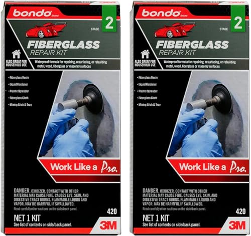 3M Bondo Fiberglass Resin Repair Kit (Pack of 2)