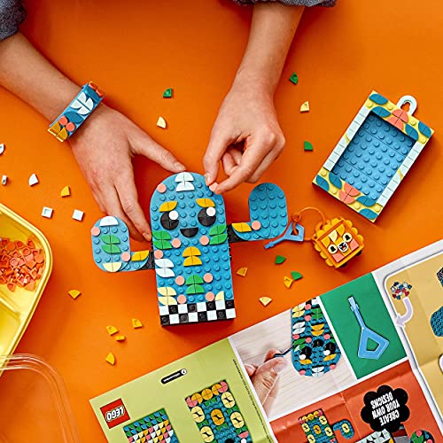 DOTS Multi Pack - Sensazioni Estive 4 in 1, Kit Creativi per Bambini con Cornice Portafoto, Braccialetto, Portachiavi e Portapenne, 41937 - Lego - Immagine 8