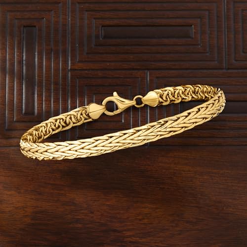 Ross-Simons 10kt Yellow Gold Flat Wheat-Chain Bracelet3