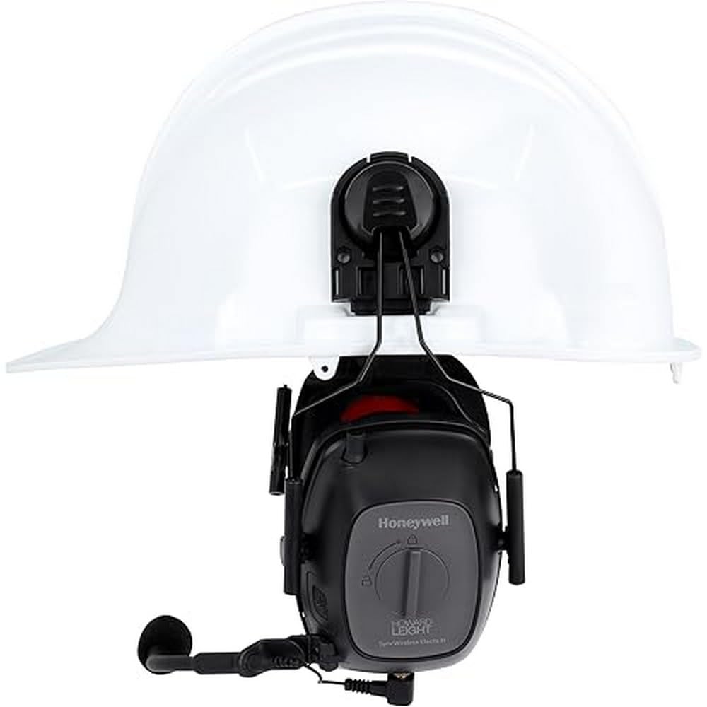 Howard Leight Honeywell Sync Wireless Electo 1035342 Orejera Activa Bluetooth con función Hearthrough con Radio FM, versión de Casco, SNR 33 dB (1 Pieza)