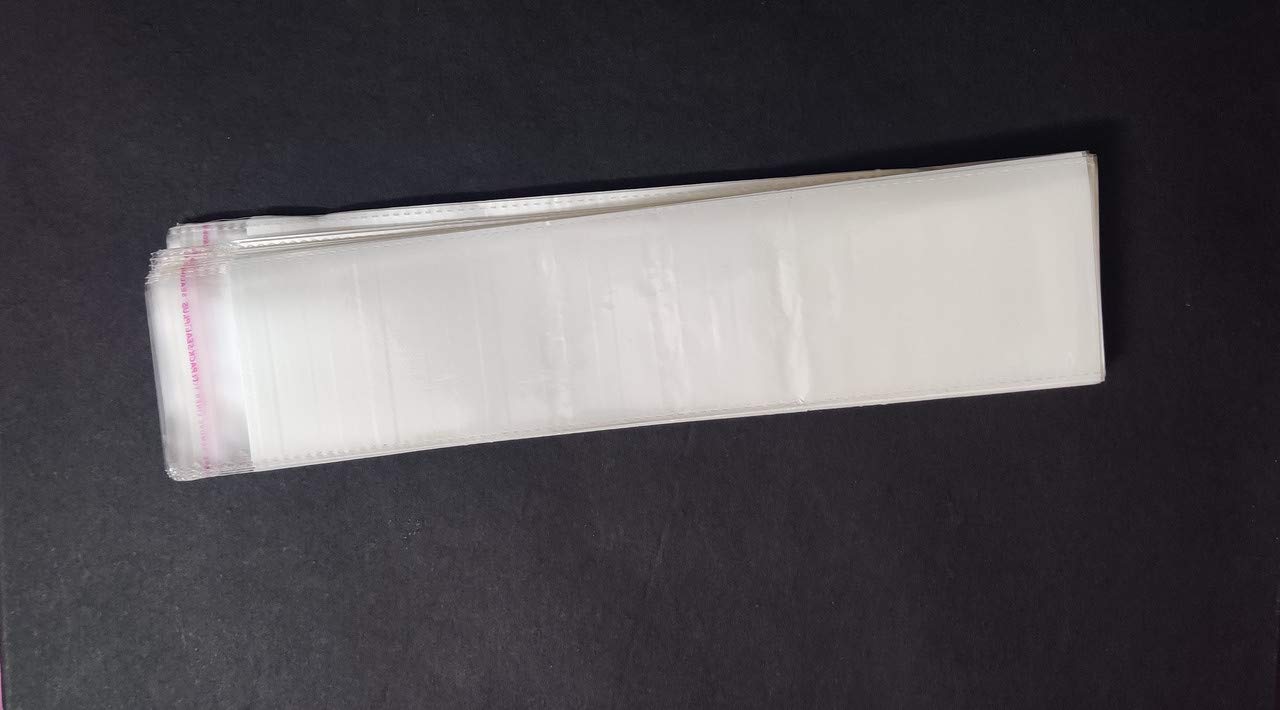 Nimida Clear Transparent White Background Single sided Self Adhesive Re-sealable Plastic Pouch Bag – 2" X 10" inch with 1 inch closing gap | Pack of 200 (B09397FSNR) Amazon Price History, Amazon Price Tracker