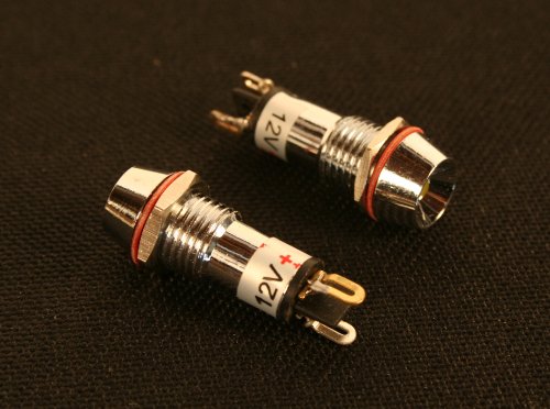 Pilotlights 12 Volt Dc Pilot Light, 10Mm Panel Indicator Light - Green Led, 12Vdc #TOP5