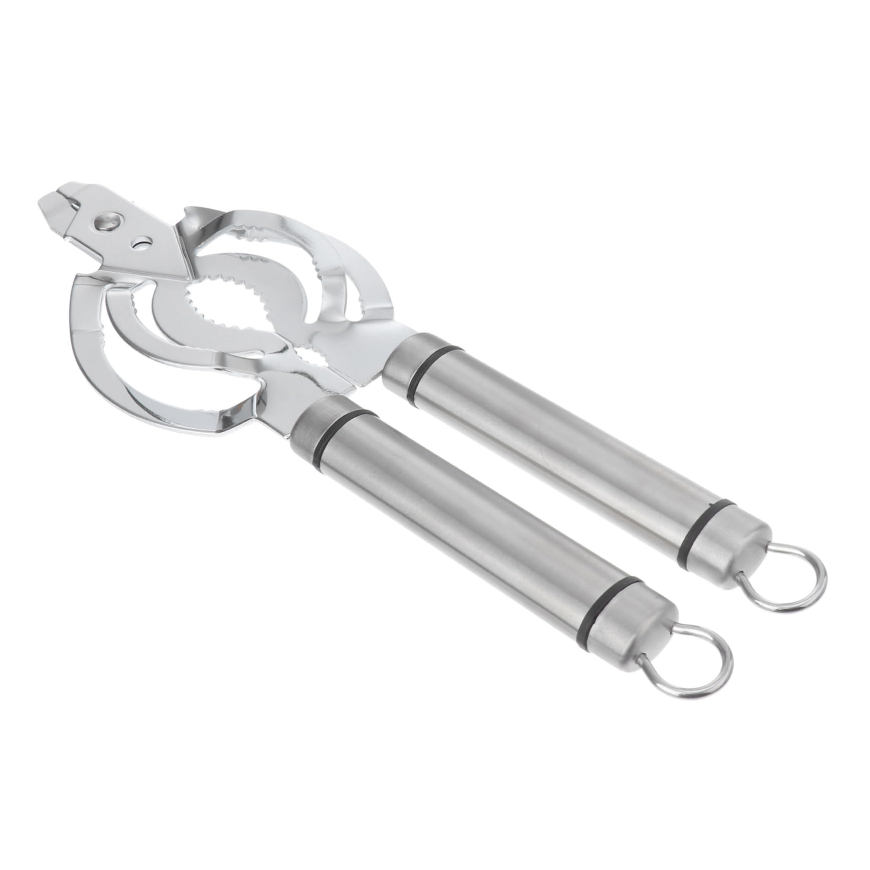 SMASOLO Multifunctional Jar Opener with Ergonomic Handle Silver Can and Lid Opener for Smooth Operation for Kitchen and Parties and Comfortable for All Hand