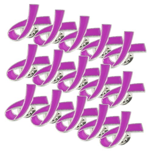 Broches ruban violet en alliage pour caritatif et sensibilisation lutte contre violence lot de 30