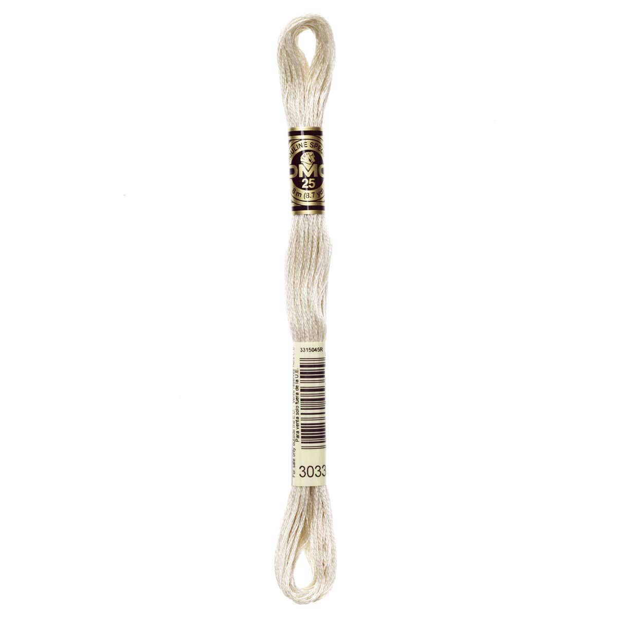 DMC Embroidery Floss Mouline Stranded Cotton Thread for Hand Embroidery and Sewing - Colour No: 3033-12 x 8m Skeins โ image 1