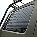 Skull Daddy Graphics PRECUT Hard top Window USA Distressed Flag Decals Stickers to fit Jeep Wrangler 2011-2018 (JKU 4door Both Sides)