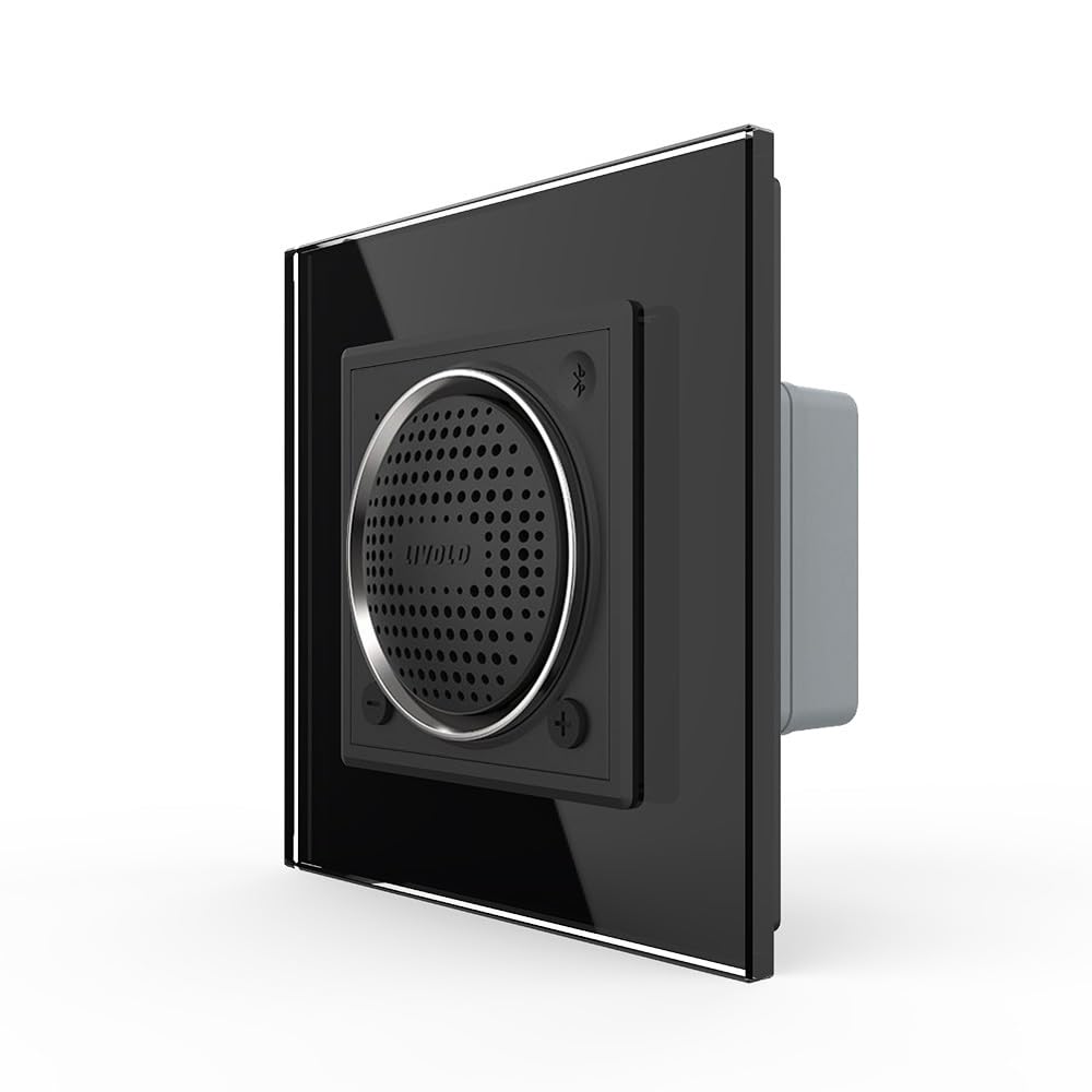 Luxus-Time LIVOLO Bluetooth Lautsprecher Sound Stereo Box Mini Speaker Einbaulautsprecher Wandlautsprecher UP inkl. Glasrahmen