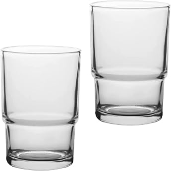 RNHTGD Toothbrush Cup 2 Pack Glass Toothbrush Cup Replacement Toothbrush Holder Wall Mounted Mouthwash Cup for Bathroom Accessories Clear