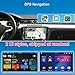 Wireless Double Din Car Stereo Works with Apple Carplay,7 Inch HD 1024 * 600 Touchscreen with Bluetooth 5.1,FM Car Radio,GPS Navigation,Backup Camera,Android Auto,Voice Control,USB/AUX/TF/SWC