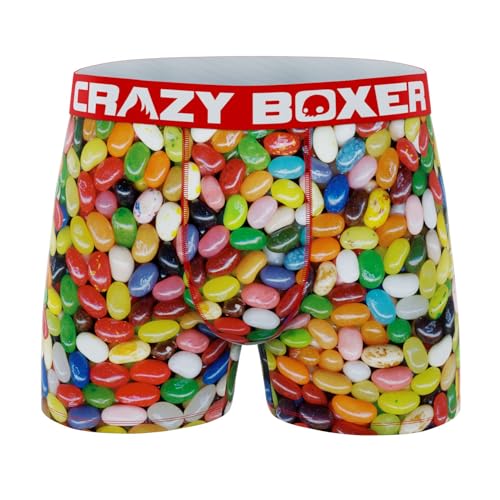 CRAZYBOXER Men's Underwear Jelly Belly Beans Stretch Breathable Boxer Brief Anti-irritation