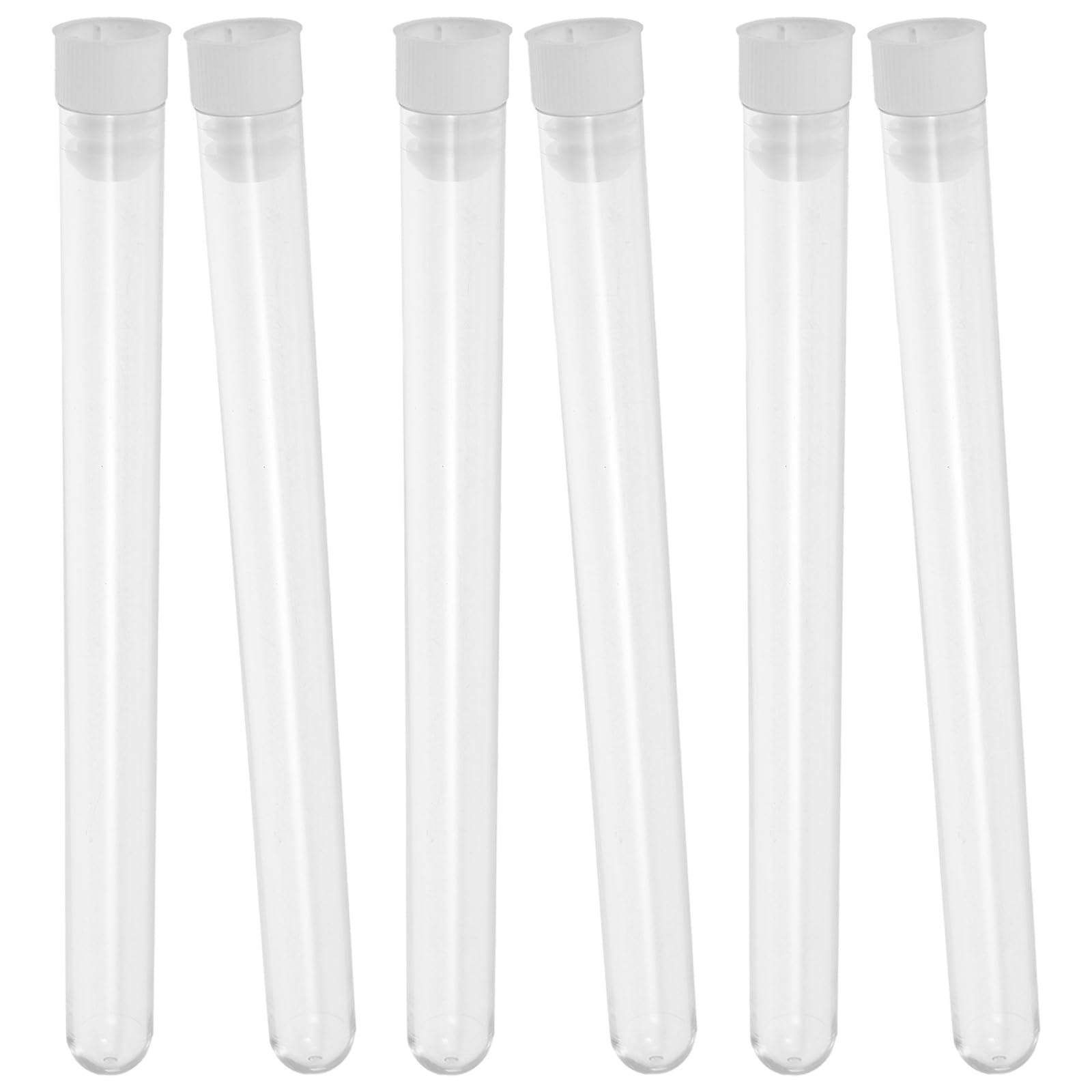100 Pezzi Provette in Plastica Trasparente per Conservazione Aghi da Cucito Coperchio, Design Compatto e Leggero per Casa e Laboratorio