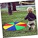 WOONEKY 2M Rainbow Parachutes for Diameter Equipment for Preschool Learning Activities Team Game for S Gymnastic Cooperative Play