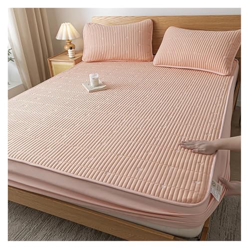 Protège-matelas imperméable rose pour lit double 140x200cm - 2