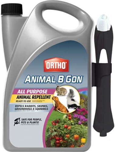 Ortho Animal B Gon All Purpose Animal Repellent Ready-to-Use Spray, 1-Gallon (Squirrel, Groundhog, Rabbit and Other Small Herbivore Repellent)