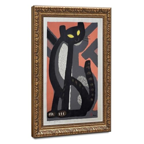 Cat à longue queue par Tomoo Inagaki : sublimez votre salon avec cette affiche sur toile