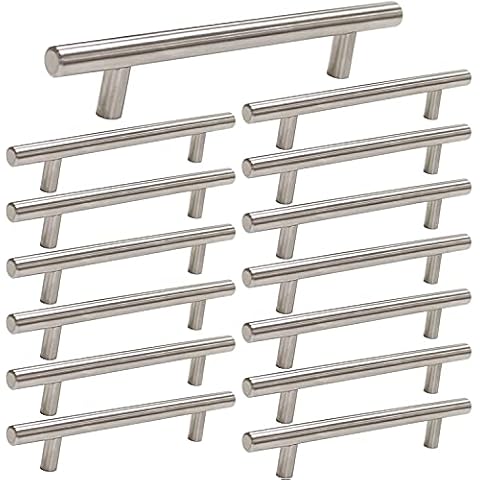 homdiy 15 Pack Brushed Nickel Cabinet Pulls Cover