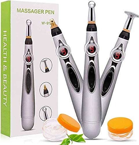 Electronic Acupuncture Pen Pain Relief,IXIGER Electric Meridian Energy Body Heal Massager Therapy Instrument