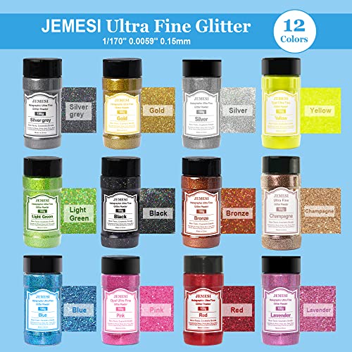 Holographic Ultra Fine Glitter Powder, 100G/3.52Oz Extra Fine Epoxy Glitter Flakes Crafts Sequins 1/170'' 0.0059'' 0.15Mm For Resin Arts Crafts, Body, Face, Nail, Tumblers Slime - Black #TOP2