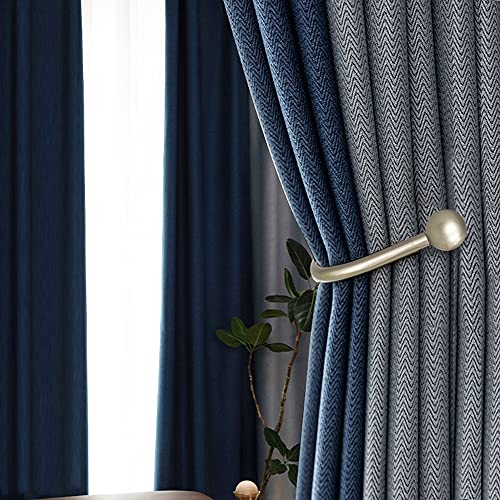 Curtain Holdback, 4 Pcs Wall Mounted Drapery Tiebacks With Screws, Heavy Duty Metal Decorative Window Drapery Holder Curtain Hook, Silver #TOP5