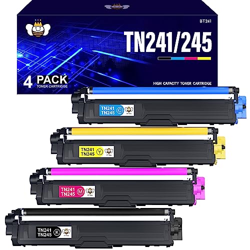 CMYBabee TN241Toner kompatible für Brother TN242 TN241 TN246 TN245 für Brother MFC-9332CDW DCP-9022CDW HL-3142CW MFC-9142CDN HL-3152CDW HL-3140CW MFC-9330CDW MFC-9140CDN DCP-9020CDW (4 Packung)