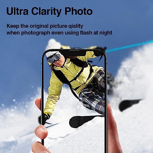 GadgetBite Camera Lens Protector for iPhone 13 6.1"& iPhone 13 Mini 5.4", Tempered Glass Camera Lens Protector Tempered Glass Lens Ring Cover Fit for iPhone 13 /iPhone 13 Mini (Sea Blue) 3 51oVDN5JIwL