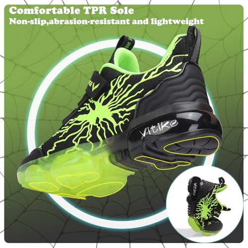 Image of VITUOFLY Boys Girls Sneakers Kids Mesh Lightweight Running Tennis Shoes