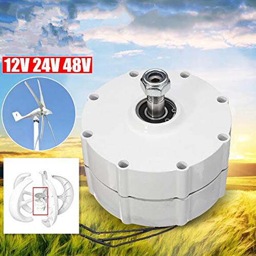 SISHUINIANHUA 12V/24V/48V DIY Wind Generator Motor High Efficiency Low Rotate Speed Permanent Magnet Alternator 3 Phase Current PMSG,48v