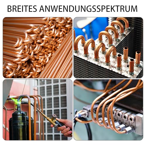 KWOKWEI OD 4mm Weiches Kupferrohr, 1.5M ID 3mm Länge Kupferrohr Rundrohr für Kältetechnik, Generatoren, Stromschienen, Schaltgeräte, Transformatoren usw
