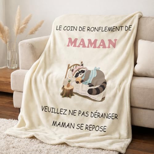 Twidels Cadeaux Maman Plaid Couverture Polaire Cadeau Maman Anniversaire Idée Chaude Couverture Polaire 150X130CM Cadeau De Fête des Mères Cadeaux pour Mère Original Noël – vue 5
