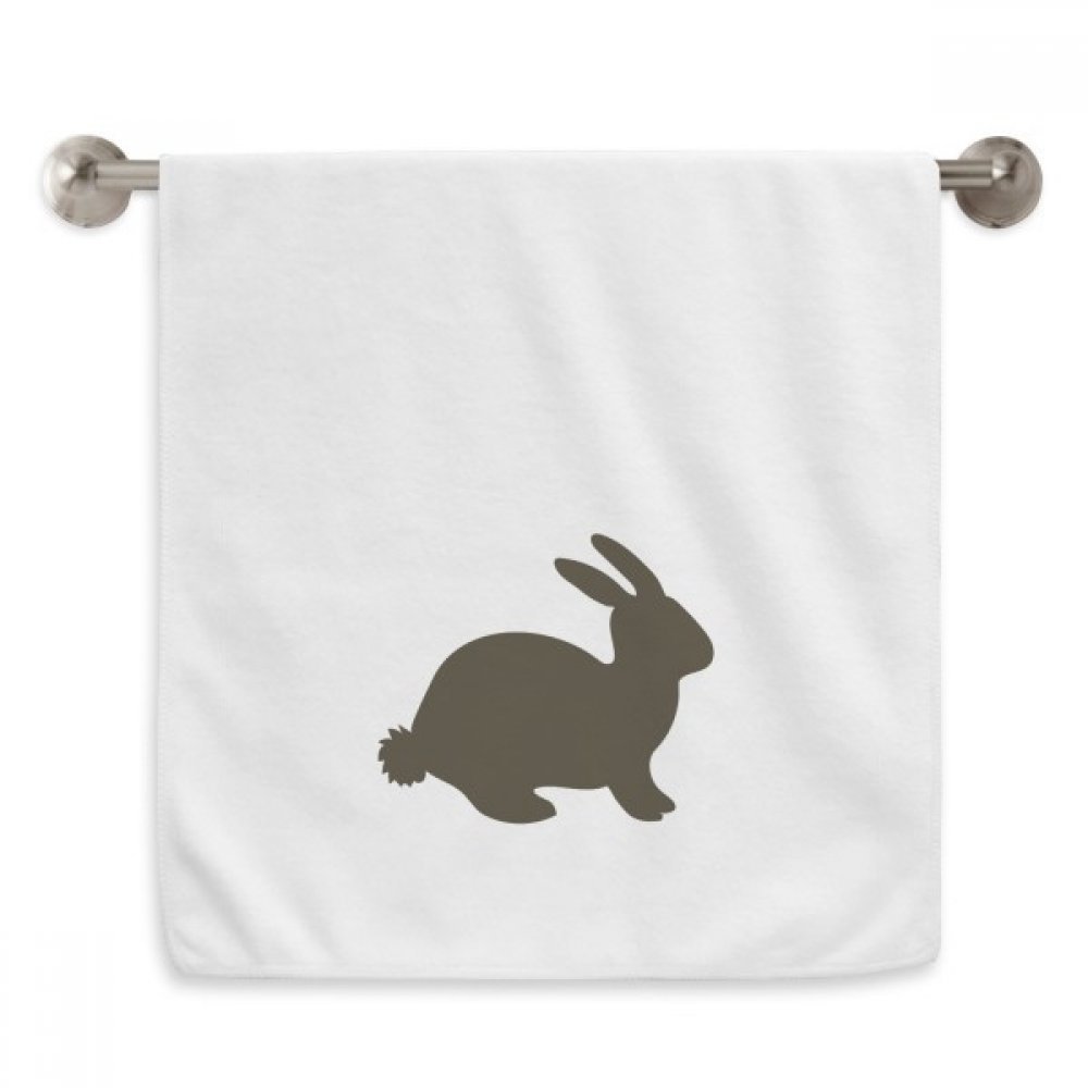 Serviette moelleuse lièvre au diadème blanc 13x29 inch au tissage raffiné