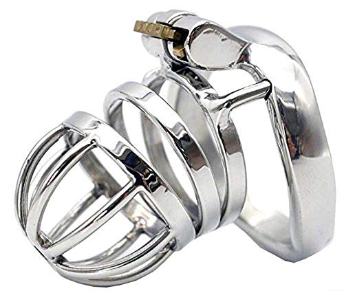BDSM Stainless steel cock cage male chastity device virginity sex products 275 (cage with 50mm ring)