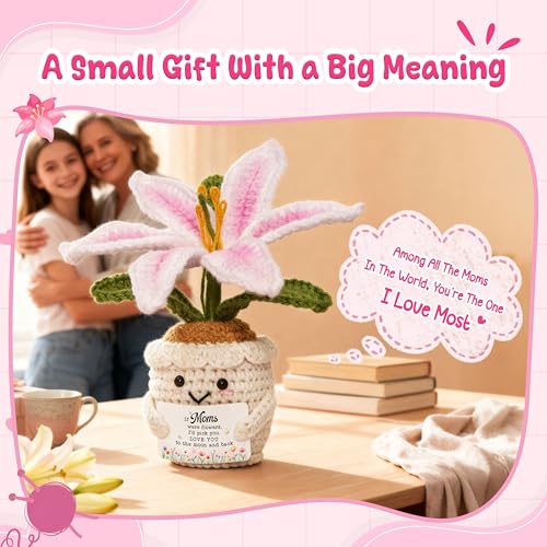 OASSIE Crochet Lily Flower for Moms