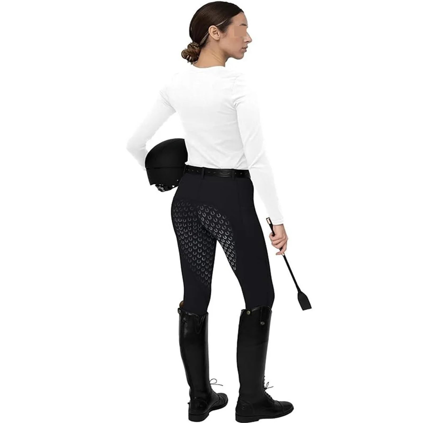 Reithose, rutschfeste Silikon, Stretch, for Erwachsene, tägliche Trainingshose Für Reitsport