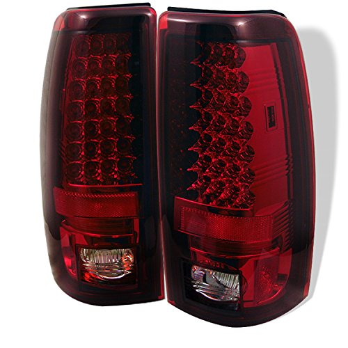 Chevy Silverado 1500/2500 03-06 (Not Fit: Bran Door) / GMC Sierra 1500/2500/3500 04-06 (Fleetside only) LED Tail Lights - Red Clear