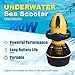 Portable Diving Scooter, Underwater Vehicle, 300W/500W Motor with Adjustable Pace and Lithium Battery for Diving and Snorkeling, Easy to Use, Lightweight Design for Adults(500W)