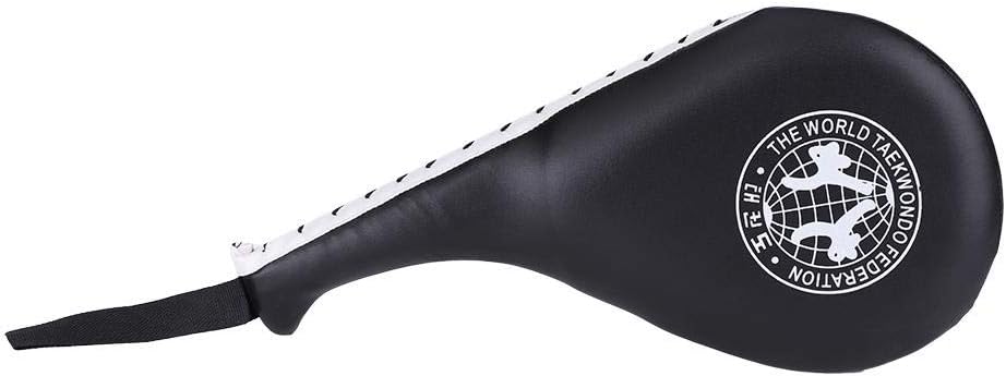 Kicking Pad, Double Clapper Taekwondo Kick Pad Striking Pad Durable TKD Kicking Targets Training Paddles with Wrist Strap for Karate Taekwondo Kickboxing Training