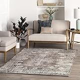 nuLOOM Vintage Corene Flora Area Rug, 6' x 9', Teal
