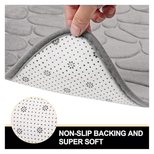 Tapis de bain antidérapant bleu 30x60 cm pour douche et angle de maison - 7