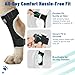Pawfun Dog Leg Braces for Back Leg- Hock and Ankle Joint Support Brace for Rear Legs with 2 Metal Strips, Reflective Edging for Sprain, Injury, Arthritis, Wound Recovery,Black,M